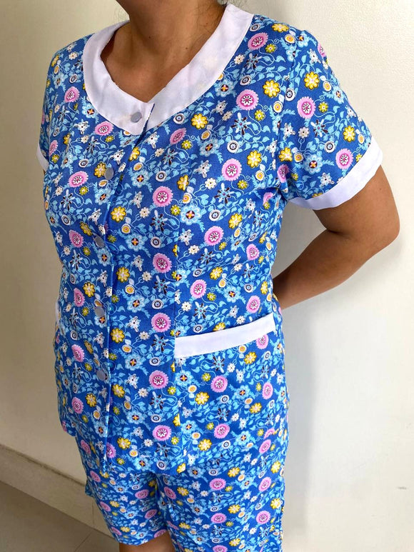 Blue Floral Paisley