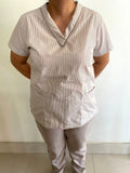 Khaki Stripe Francesca with Khaki Pants