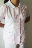 Pastel Pink with Embroidered Collar