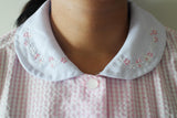 Pastel Pink with Embroidered Collar