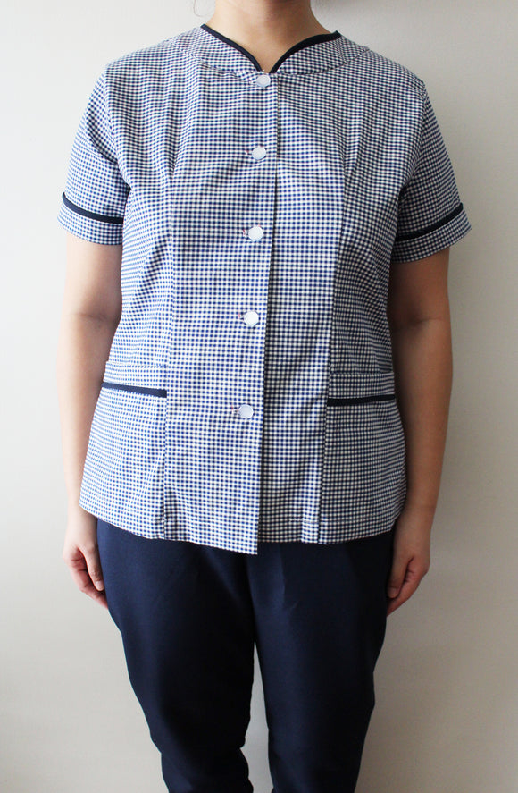 Navy Blue Checkered Andie