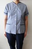 Navy Blue Checkered Andie