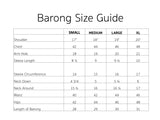 Blue Grey Barong